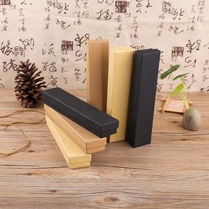 Scatola di imballaggio in cartone di carta Kraft con imbottitura interna in spugna, imballaggio di varie dimensioni, scatole regalo di carta nera - Product Image 1