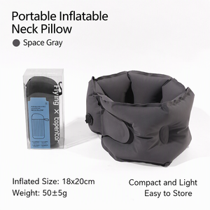 Nouvel arrivage : Oreiller de voyage léger et portable en forme de U, gonflable, pour le soutien du cou, design ergonomique, logo personnalisé - Product Image 5