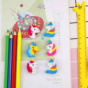 Vente chaude Kawaii Animal Fruit De Noël Mini Gommes Mignon Crayons En Plastique Sac Décoratif Correction Fournitures pour Les Étudiants - Product Image 4