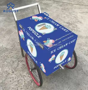 donuts cart hand push food cart mobile frozen yogurt carts