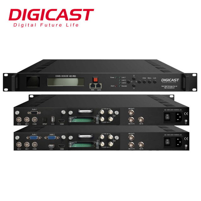 (DMB-9060B) Integrated Receiver Decoder Dvb-s2 Streaming IRD with SDI Out Digital Tv Broadcasting Equipment