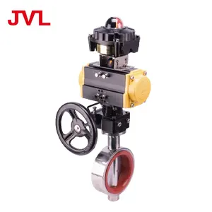 Sanitary Pneumatic Valve Manual Pneumatic Sanitary Butterfly Valve