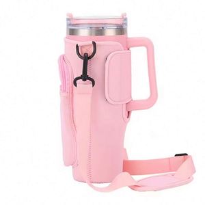 Bolsa de viaje con asa para vaso térmico Stanley de 40 oz, funda para botella de agua, estuche para teléfono, muestra gratuita de regalo. - Product Image 1