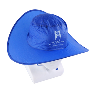 Chapeau de soleil pliable personnalisé avec pochette, casquette en nylon à fermeture éclair UPF50+, été, plage, extérieur, promotion - Product Image 2