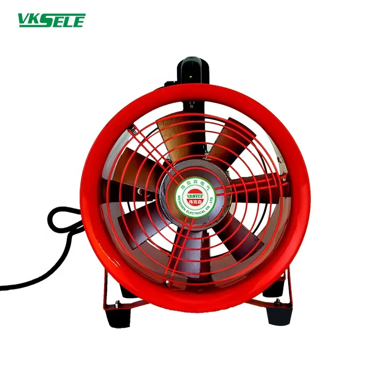 WKS2.5-2P 0.37KW 2100 m3/h AC220V China National standard plug Portable Axial Flow Industrial Exhaust Air Blower Fan