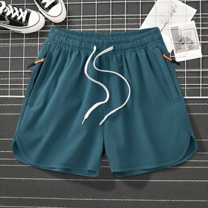 Pantaloncini Sportivi Casual da <span class=keywords><strong>Uomo</strong></span> Personalizzati con Coulisse, Traspiranti per Palestra, Fitness e Corsa, Tinta Unita - Product Image 4