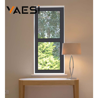 Fenêtre fixe en aluminium sur mesure, couleur au choix |   Grand panneau d'angle pour villa moderne