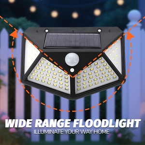 High Quality Outdoor Solar Powered Garden Lamp 100 Led Waterproof <b>Motion</b> <b>Sensor</b> Solar Wall Garden <b>Lights</b> - Product Image 5