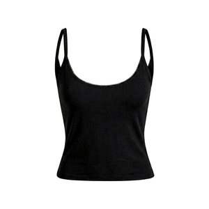 Reasonable Price O Neck Women's Tank <b>Tops</b> Button Woven Vintage Breathable Eco-Friendly Plaid Pattern <b>Summer</b> <b>Sleeveless</b> - Product Image 1
