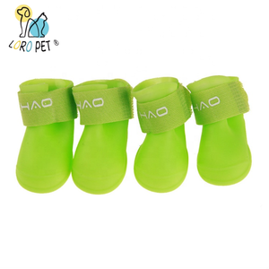 סגנון מודרני קטן וחמוד עמיד למים סיליקון גומי מחמד כלב גשם ומגפי שלג עשויים פלסטיק עמיד - Product Image 6