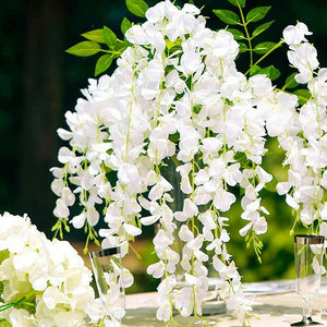 Nhân Tạo Treo Wisteria Bán Buôn Hoa Cưới Trang Trí Giả Hoa Nhân Tạo Wisteria Garland Nho Lụa - Product Image 5