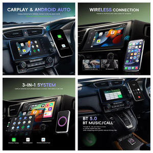 กล่อง Podofo Android Carplay AI 4 คอร์ 4+32G รองรับ Wireless CarPlay Android Auto 3 in 1 พร้อม Youtube WiFi BT Adapter USB Dongle - Product Image 4