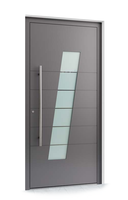 Portes Métalliques de Luxe Modernes pour Entrée Extérieure Commerciale, Sécurité Anti-Effraction, Porte d'Entrée d'Appartement