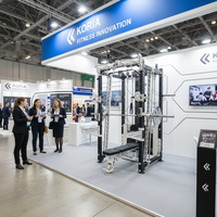 Machine Smith Professionnelle Tout-en-un, Station de Musculation Multifonctionnelle Robuste, Équipement de Force de Qualité Commerciale
