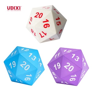 Udixi-Dados de espuma poliédricos con logotipo personalizado, Rpg, mazmorras y dragones, 80mm, D20 - Product Image 1