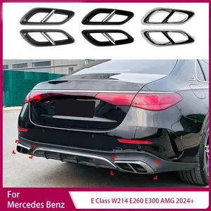 ฝาครอบปลายท่อไอเสียด้านหลังสำหรับ Mercedes Benz E Class W214 E260 E300 AMG 2024+ ชุดตกแต่งช่องท่อไอเสีย - Product Image 1