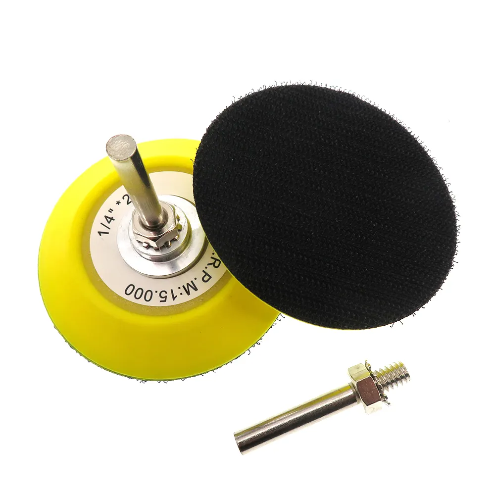 3 Inch 75mm Hook and Loop Backup Sanding Pad M6 Female Thread Sander Backing Pad Come with 6mm Shank Polishing Grinding Tools
