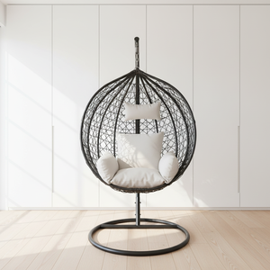 Fauteuils suspendus en rotin en forme <span class=keywords><strong>d</strong></span>'œuf <span class=keywords><strong>pour</strong></span> patio, balançoires en forme de <span class=keywords><strong>nid</strong></span> <span class=keywords><strong>d</strong></span>'<span class=keywords><strong>oiseau</strong></span> <span class=keywords><strong>pour</strong></span> adultes - Product Image 6