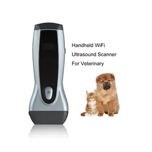Portable vet mobile phone handheld wifi medical dual probe medical wireless veterinary ultrasound scanner