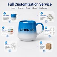 Mug en céramique personnalisé avec logo, 12 oz, tasse à café en porcelaine, boîte cadeau, anti-fuite, passe au lave-vaisselle, pour cadeaux d'entreprise, cadeaux d'entreprise privés