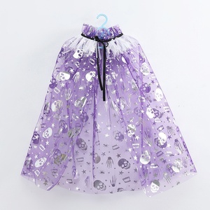 Capa de disfraz infantil de malla fina con tirantes, estilo princesa, para fiestas y regalos - Product Image 2