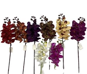 <span class=keywords><strong>Bouquet</strong></span> de <span class=keywords><strong>mariage</strong></span> Flores Real Touch soie fausses orchidées fleurs artificielles orchidées fleurs artificielles pour la décoration intérieure - Product Image 2