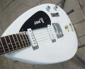 MUSOO MARCA Teardrop estilo Da Guitarra Elétrica na Cor Branca (MI900)
