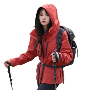 Chaqueta con Capucha para Hombre 	 Conjunto de dos piezas para <span class=keywords><strong>mujer</strong></span> con forro polar desmontable, impermeable, transpirable, sólido, para las cuatro estaciones - Product Image 1