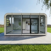 Maison préfabriquée modulaire en acier isolée à double étage, design chinois écologique, avec panneaux sandwich Apple Cabin, pour hôtel