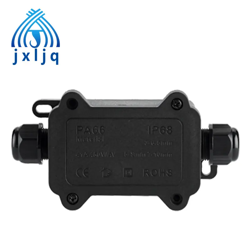 Widely Used 2 Way IP68 Outdoor Wiring Waterproof Cable Junction Box for Street Light Underwater Outdoor 3Pin Plastic Enclosure