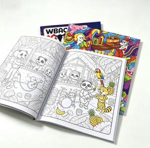 Nuovo Design personalizzato comodi amici da colorare libro 40 cartoni animati per bambini 4 anni semplice e facile libro da colorare - Product Image 2