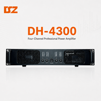Amplificador de Potencia Profesional de 4 Canales, 800W*2+1200W, Clase H, para Altavoces y Subwoofer, Sistema de Sonido para Conciertos al Aire Libre, Carcasa Metálica