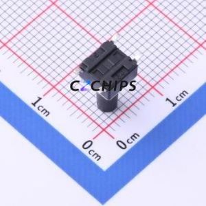 TS-KG02S-BB110F Tactile Switch SMD-4P,6x6mm Switch Single Pole Single Throw Round Button 2.5N Vertical Mount - Product Image 2