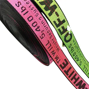 Nylon Webbing Strap Wholesale High Tenacity Customized and Direct Sales Eco-friendly Plain Jacquard Rubber Trim for Shoes
