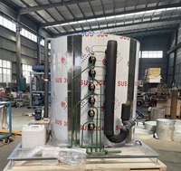 Nueva Tecnología Haiyue, Evaporador de 10 Toneladas para Máquina de Hielo en Escamas, Evaporador de Tambor Refrigerado Personalizado para la Producción de Hielo en Escamas, en Venta