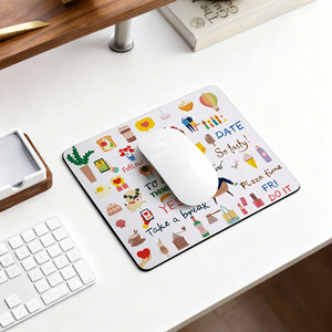 Alfombrilla de Ratón Rectangular de Neopreno Personalizable, Sublimable, Blanca, Imprimible, de 3mm de Grosor, Hecha a Mano, con Diseño de Naturaleza Muerta, para Oficina o Promociones - Product Image 3