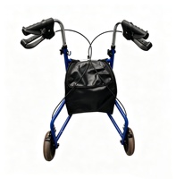Déambulateur pliable avec frein pour personnes âgées et handicapées, chariot de marche assisté, chariot de courses, aide à la rééducation