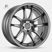 Jantes en aluminium forgé 6061-T6 à profil profond noir brillant de 18 à 24 pouces, à rayons multiples, pour BMW, Mercedes, Lexus, Ford, Nissan