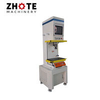 Prensa electrónica Servo CNC de precisión tipo C personalizada, prensa Servo de pie para piezas automotrices, motor central PLC
