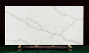 Dalle de quartz Calacatta de style moderne pierre artificielle de pureté 93% grande dalle pour salle de bain avec capacité de conception de modèle 3D - Product Image 2