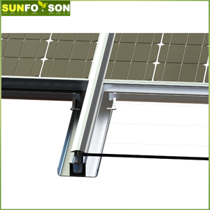 Système de montage <span class=keywords><strong>solaire</strong></span> SunRack SFS-BIPV pour <span class=keywords><strong>terrasse</strong></span> de <span class=keywords><strong>toit</strong></span>, rails en aluminium BIPV, panneaux solaires étanches, cadre anodisé résistant au vent - Product Image 3