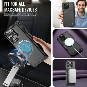 Étui Sans Fil CaseMe pour iPhones 15 Pro Max, Accessoires de Téléphone, <span class=keywords><strong>Pochette</strong></span> Portefeuille en Cuir RFID pour iPhone 17 16 15 Pro Max 14 - Product Image 3