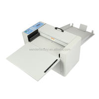 WD-6602 Mini bureau A4 taille 330mm/12.99 pouces machine à perforer à alimentation manuelle machines de rainage de papier numérique semi-automatique