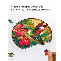 DIY Acryl-Sonnenfänger-Puzzle zum Aufhängen am Fenster, 7,4 Zoll 83-teiliger Buntglas-Sonnenfänger, Perfektes Geschenk für Mama und Familie
