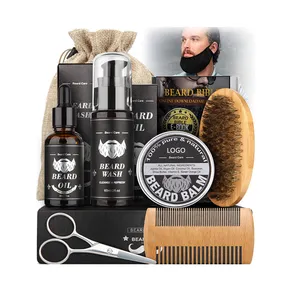 Productos de aceite <span class=keywords><strong>para</strong></span> el cuidado de la <span class=keywords><strong>barba</strong></span>, conjunto de cultivo de bálsamo orgánico de marca privada, vegana - Product Image 1