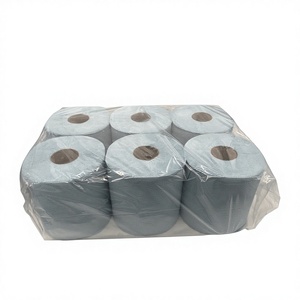 <span class=keywords><strong>Papier</strong></span> essuie-tout bleu jetable 3 plis personnalisé pour la restauration, doux et absorbant, <span class=keywords><strong>en</strong></span> rouleaux <span class=keywords><strong>en</strong></span> vrac, recyclé - Product Image 1