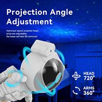 Mini lámpara LED Multicolor para decoración de habitación de niños para astronauta, espacio, nebulosa estrellada, proyector de techo, Galaxia estética, dormitorio nocturno