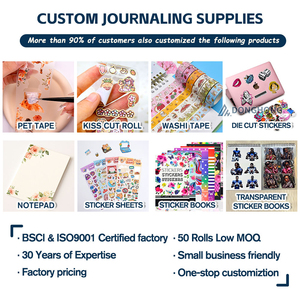 Produttore di Nastro Washi Personalizzato in Tonalità Calde, Nastro Decorativo con Motivi Floreali, Tulipani, Caffè, Quadretti e Griglie - Product Image 6