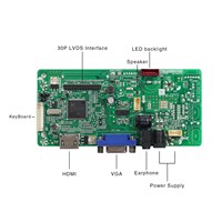 1920*1080 entrée VGA signal LVDS carte contrôleur LCD carte pilote Vga vers carte convertisseur Lvds pour panneau de Module d'affichage LCD