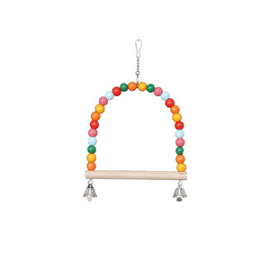 Juguetes de Madera de Pino Natural Ecológicos para Loros, Set de Juguetes Colgantes para Jaula, Estimulación Mental, Venta al Por Mayor - Product Image 1